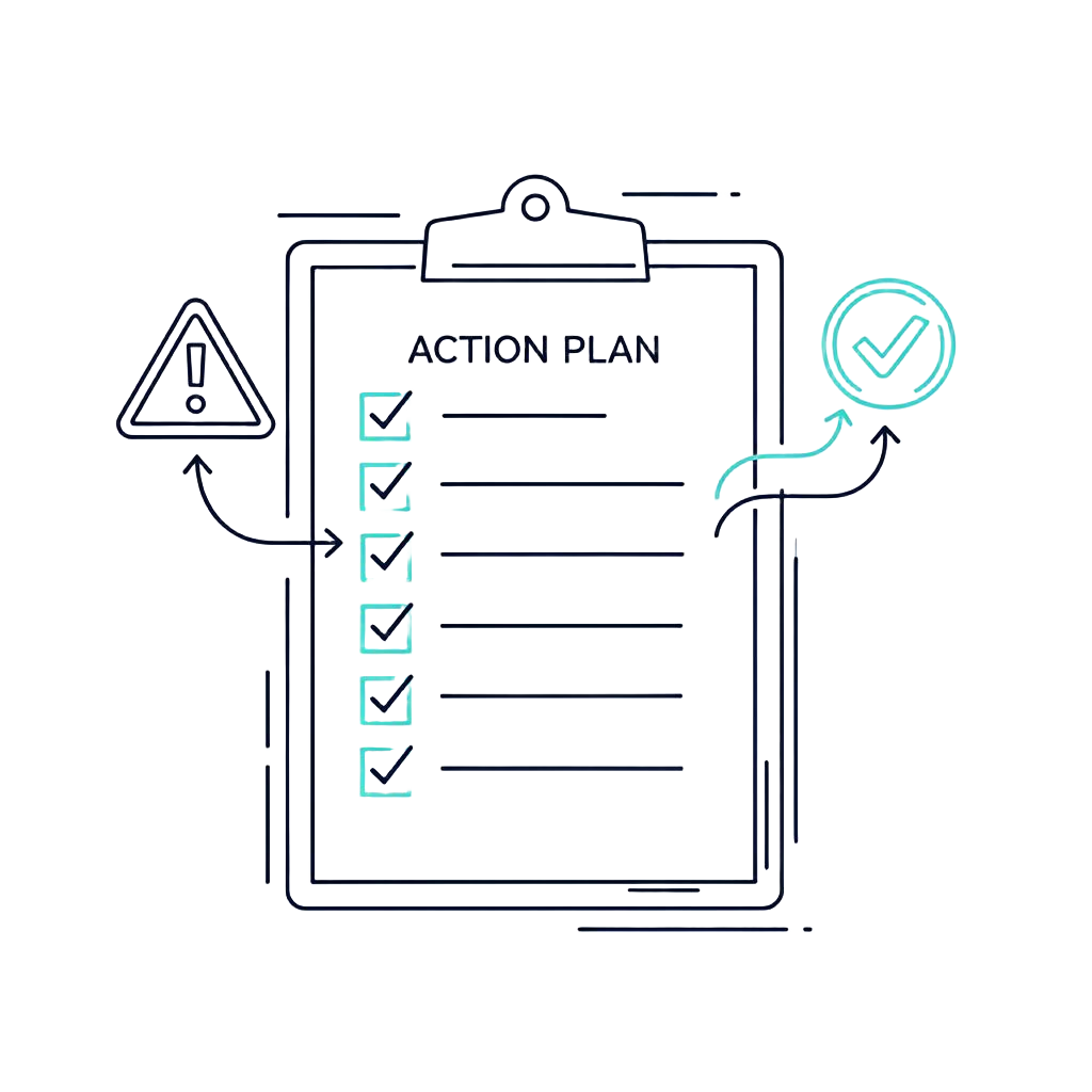 Action Plan Generation (The key asset for your teams)